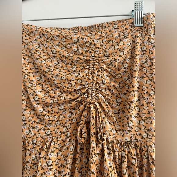Wild Fable Yellow & White Floral High-Waist Flowy Mini Skirt | Summer Size S - Picture 8 of 11